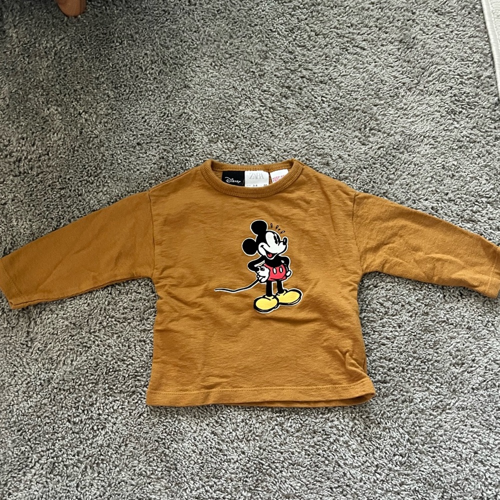 Mickey Mouse zara long sleeve shirt
